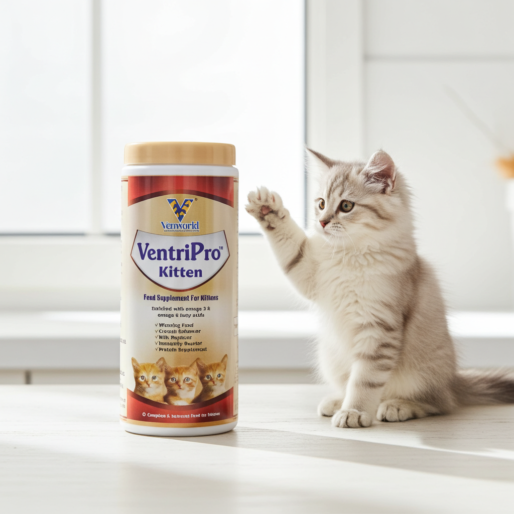 Venkyâ€™s Ventripro Kitten Weaning Supplement 200g | Mother Milk Replacement Feed for Young Kittens | Growth, Immunity & Digestive Support | Pet Health Supplement
