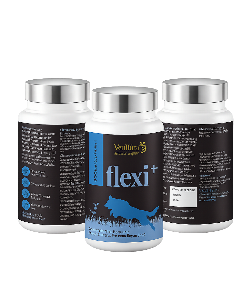 Venttura Petraceuticals Flexi+ Chewable Tablets Hip & Joint Supplement for Dogs | Strengthen Joints | Joint Health Support | Improves Mobility | (45 Chewable Tablets)