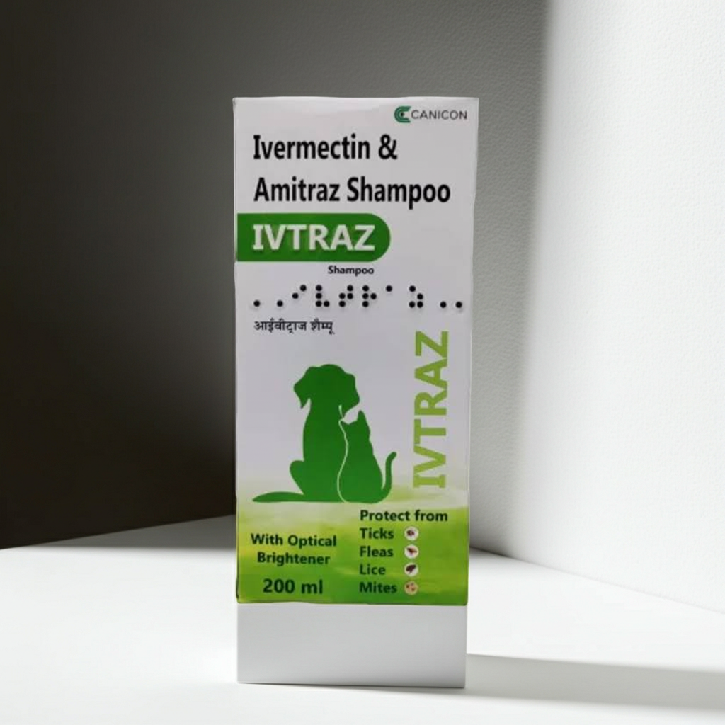 Canicon Ivtraz Antifungal & Antibacterial Dog Shampoo 200ml