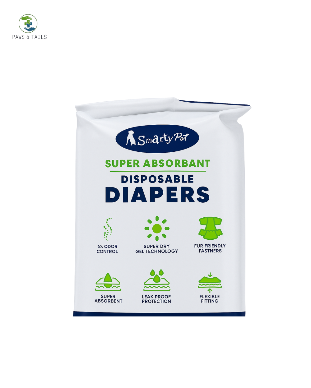 Premium Disposable Dog Diapers for All Dogs â€“ Leak-Proof, Comfortable Fit, Pack of 12