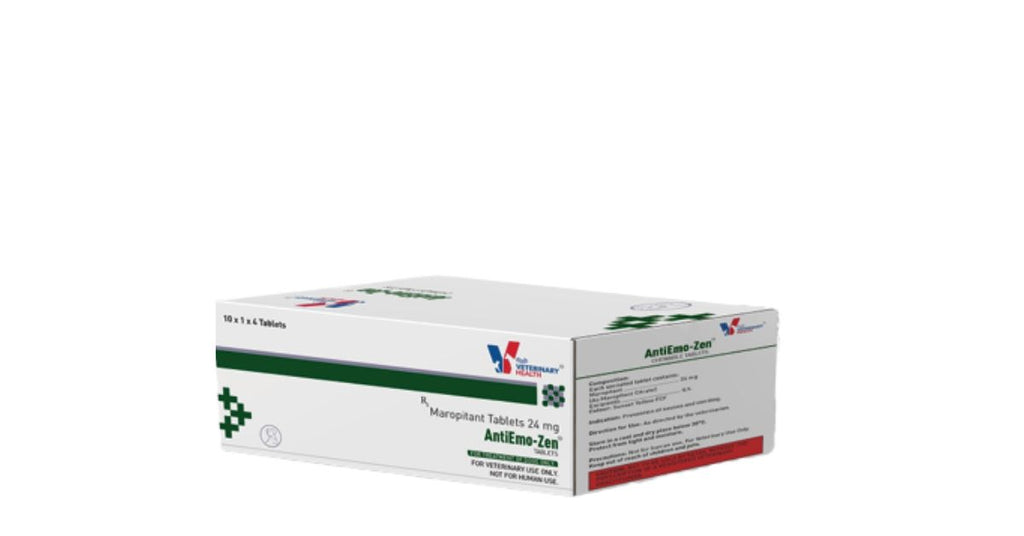 Drools AntiEmo-Zen Tablets with Maropitant â€“ Advanced Anti-Vomiting & Motion Sickness Relief for Dogs