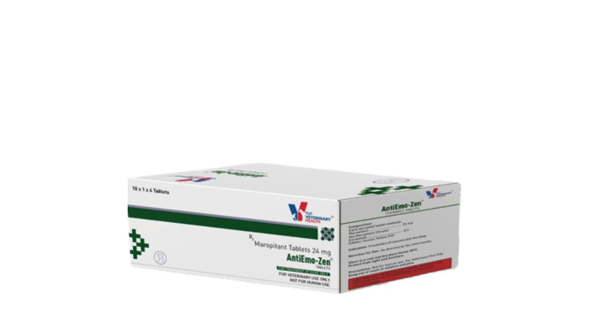 Drools AntiEmo-Zen Tablets with Maropitant â€“ Advanced Anti-Vomiting & Motion Sickness Relief for Dogs