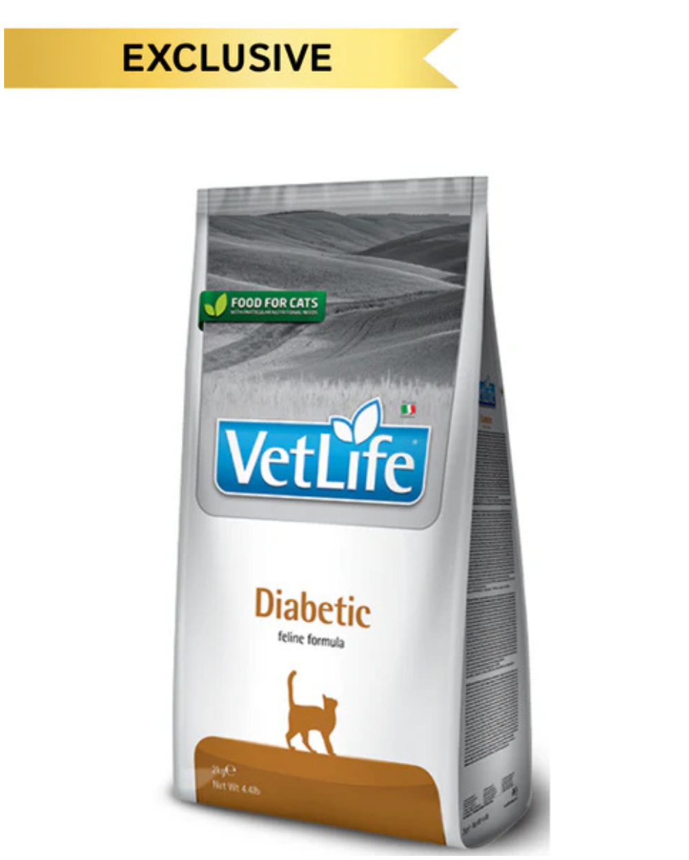 Farmina Vet Life Diabetic Dry Cat Food â€“ Veterinary Prescription Diet for Diabetes Management, 2kg