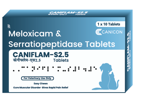 Canicon Caniflam-S 2.5mg Tablet For Dogs And Cat