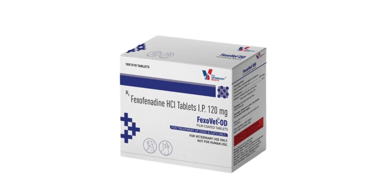 Drools FexoVet OD Tablet â€“ Easy Allergy Defense for Dogs & Cats