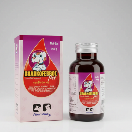 Alembic Sharkoferrol Pet Syrup â€“ Nutritional & Hematinic Supplement for Dogs and Cats