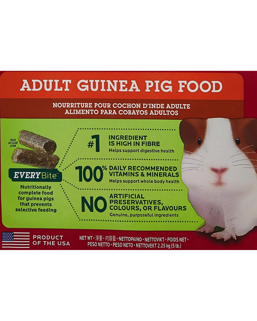 Oxbow Animal Health Cavy Cuisine Adult Guinea Pig Dry Food 2.25kg