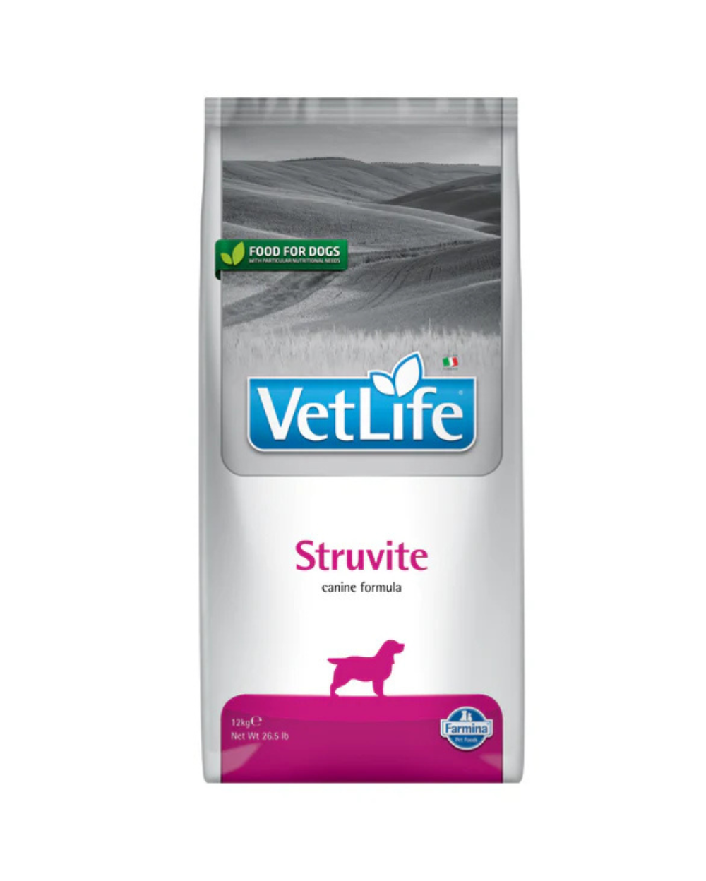 Farmina Vet Life Struvite Canine Formula Adult Dog Dry Food â€“ Urinary Health Support, Vet-Recommended Prescription Diet for Struvite Crystals