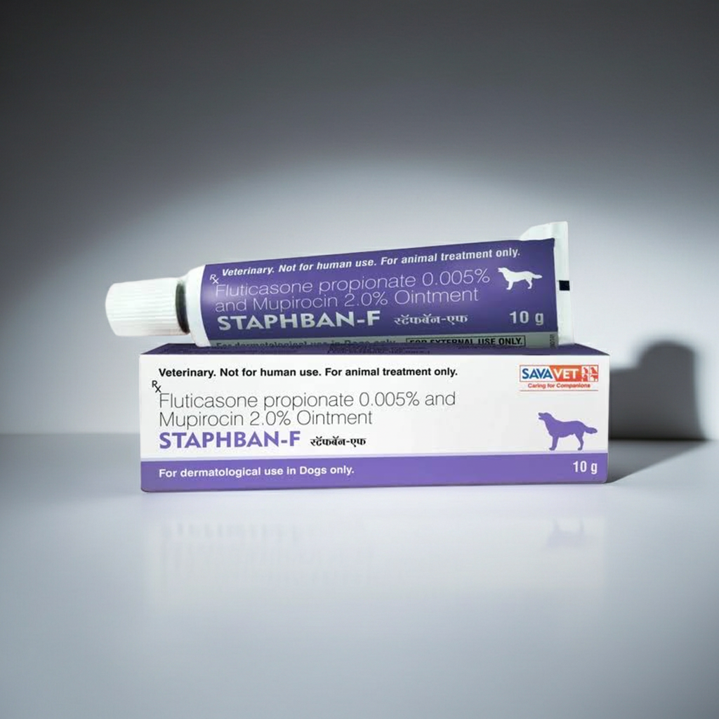 Savavet Staphban F 10gm Ointment | Fast-Acting Antibacterial Ointment for Skin Infection Relief