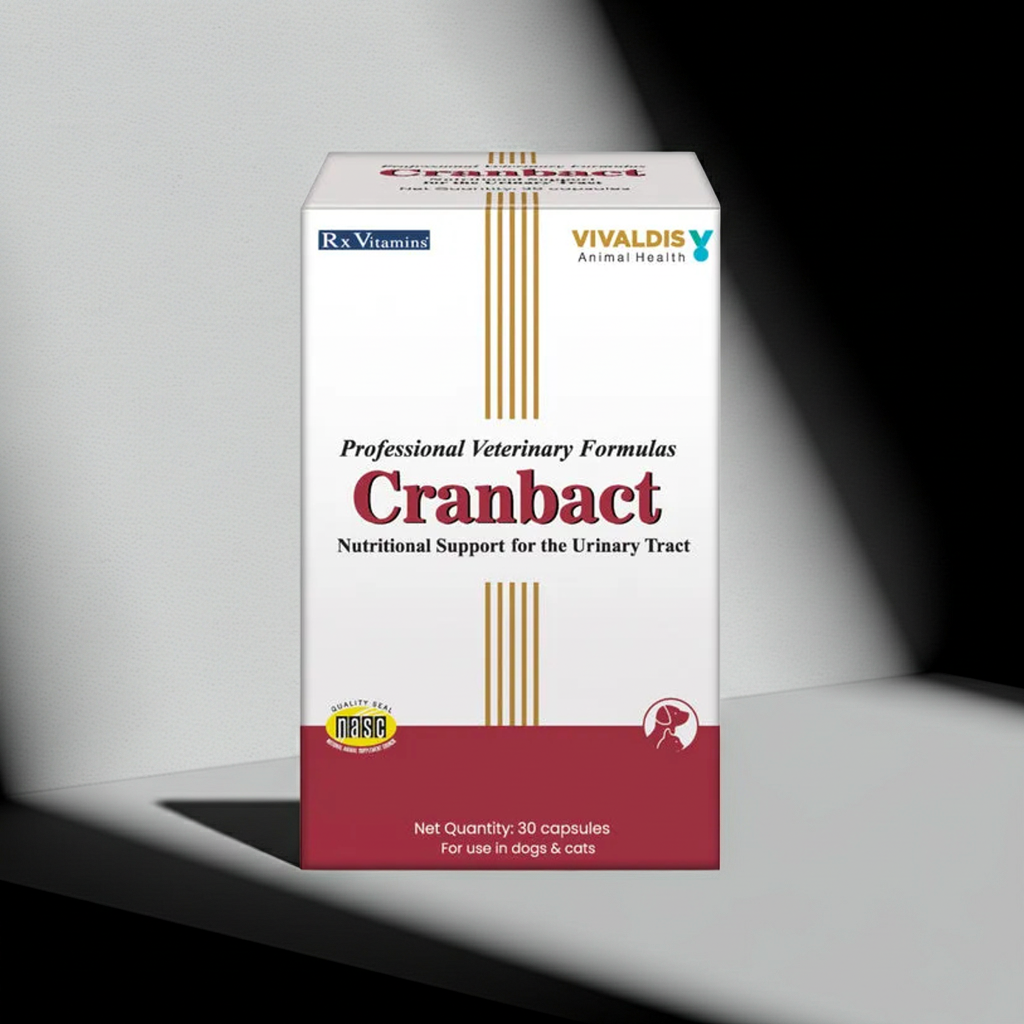 Vivaldis Cranbact 30 Capsules for Dogs & Cats â€“ Urinary Tract Support Supplement