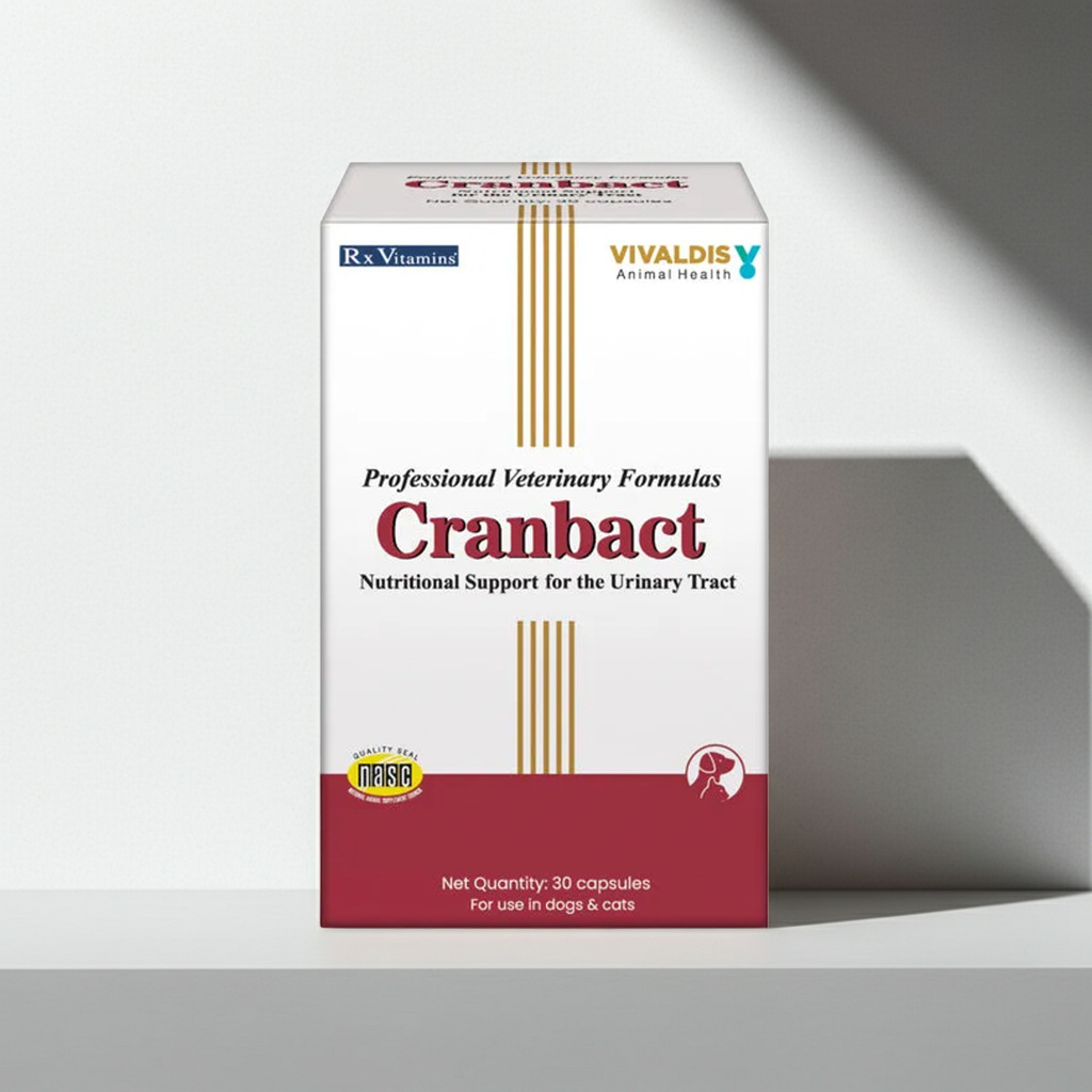 Vivaldis Cranbact 30 Capsules for Dogs & Cats â€“ Urinary Tract Support Supplement