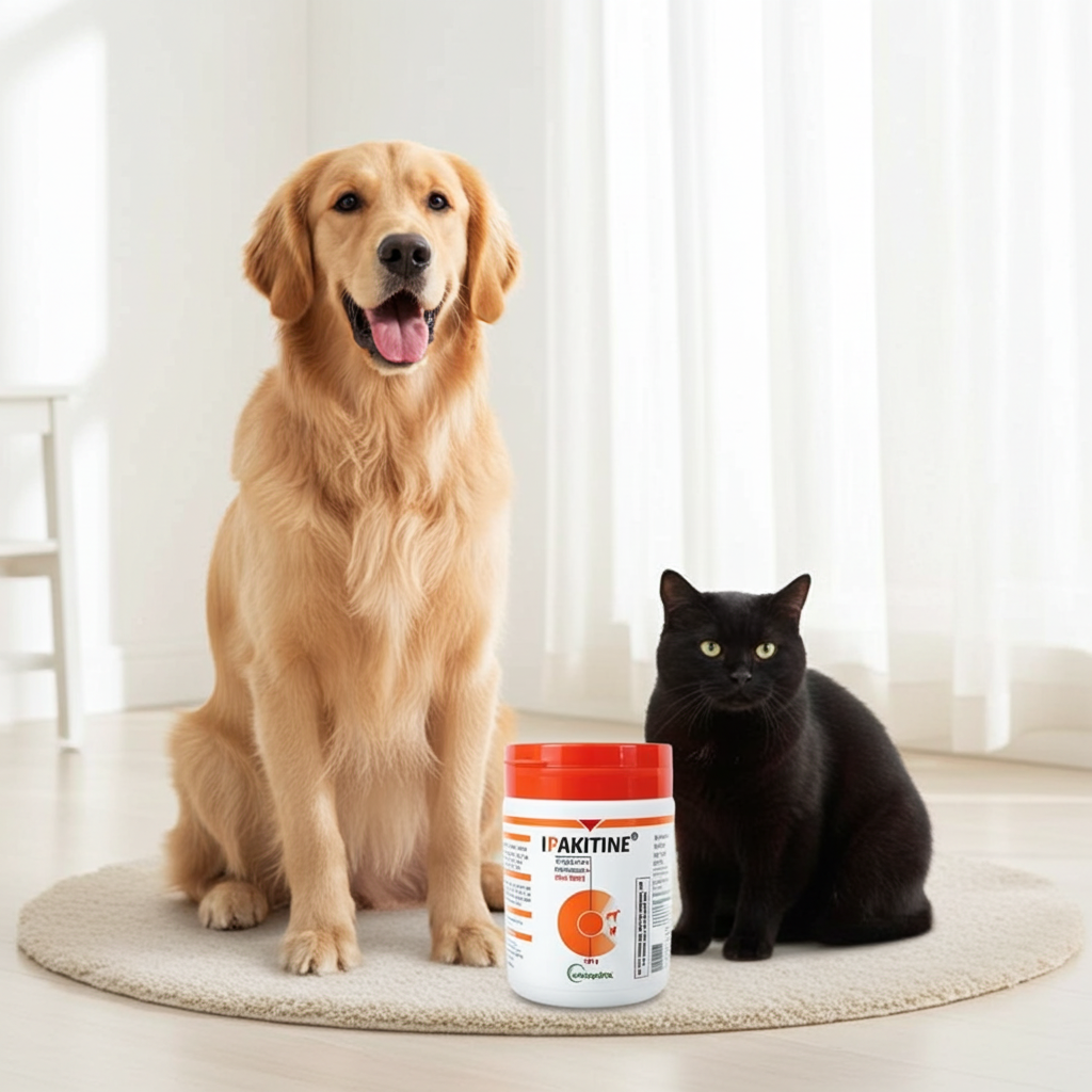 Vetoquinol Ipakitine Powder 180gm for Dogs & Cats | Phosphate Binder Supplement for Kidney Support & Renal Health | Reduces Uremic Toxins | Veterinary Formula