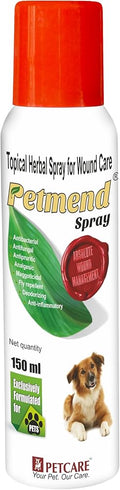 Petcare Petmend Spray 150ml | Fast-Acting Wound & Skin Healing Spray for Dogs & Cats