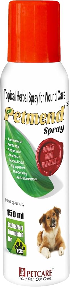 Petcare Petmend Spray 150ml | Fast-Acting Wound & Skin Healing Spray for Dogs & Cats