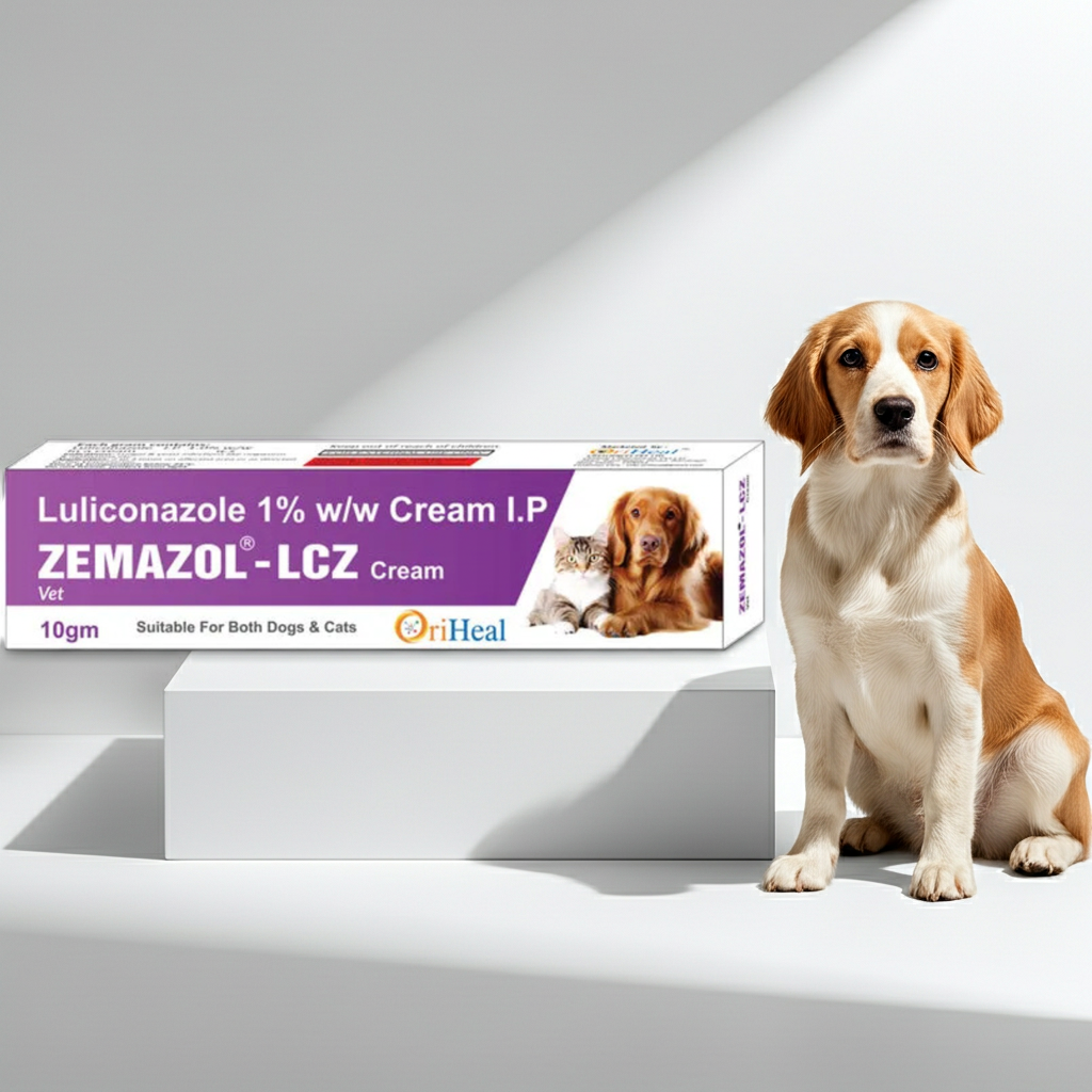 Oriheal Zemazol LCZ (Luliconazole) Antifungal Cream for Dogs and Cats 10g