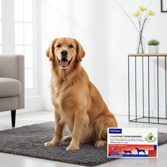 Virbac Canitone Liver Support for Dogs & Cats â€“ Holistic Liver Health Tablets ( Pack of 10 Tablets)