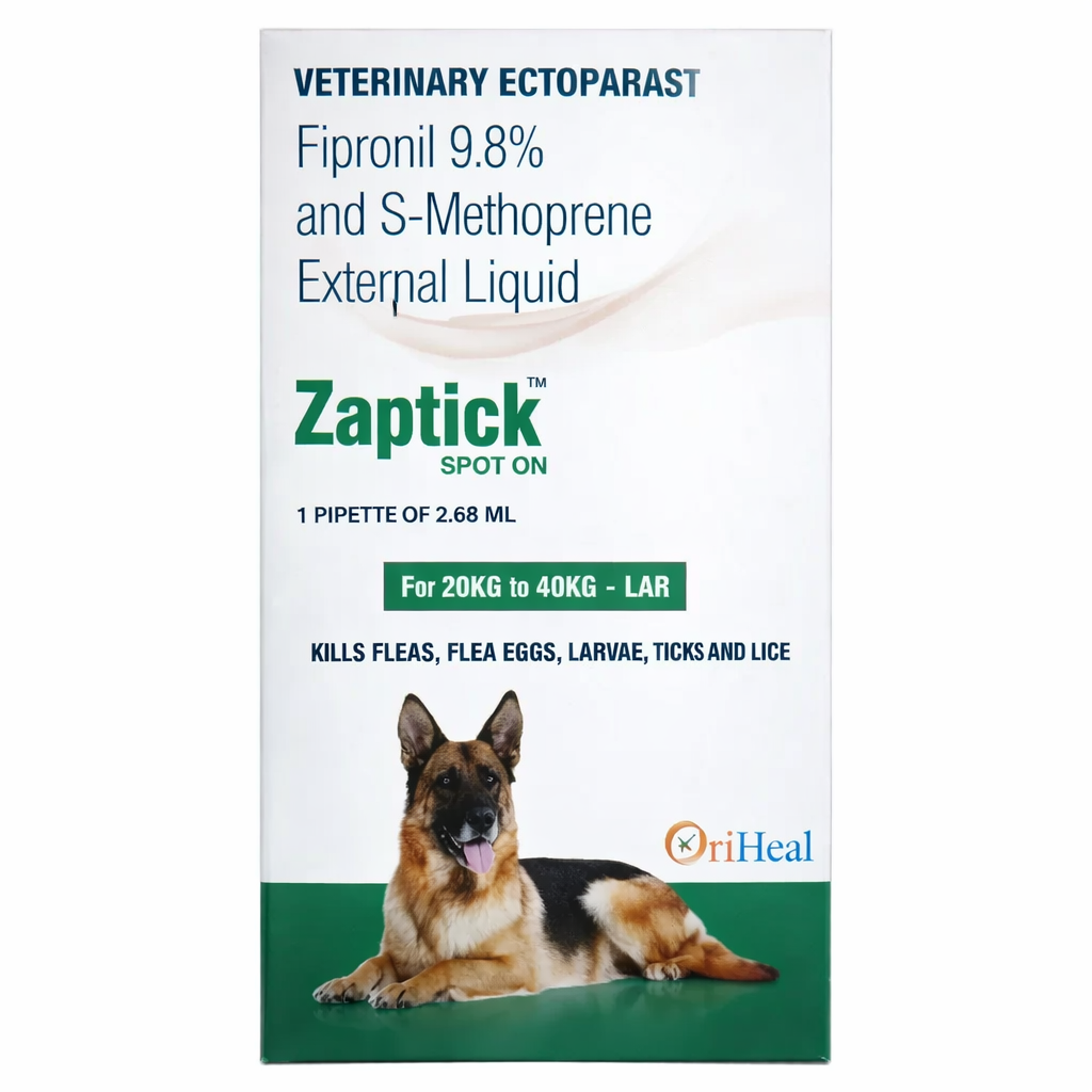 Oriheal Zaptick Spot On for Dogs | External Parasite Control Topical Solution