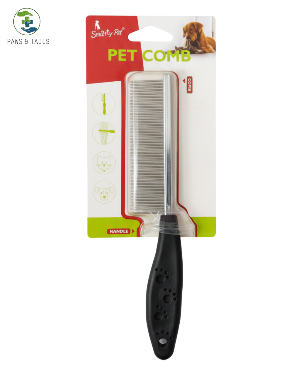 Premium Single-Sided Steel Comb for Pets â€“ Professional Grooming Tool for Dogs & Cats