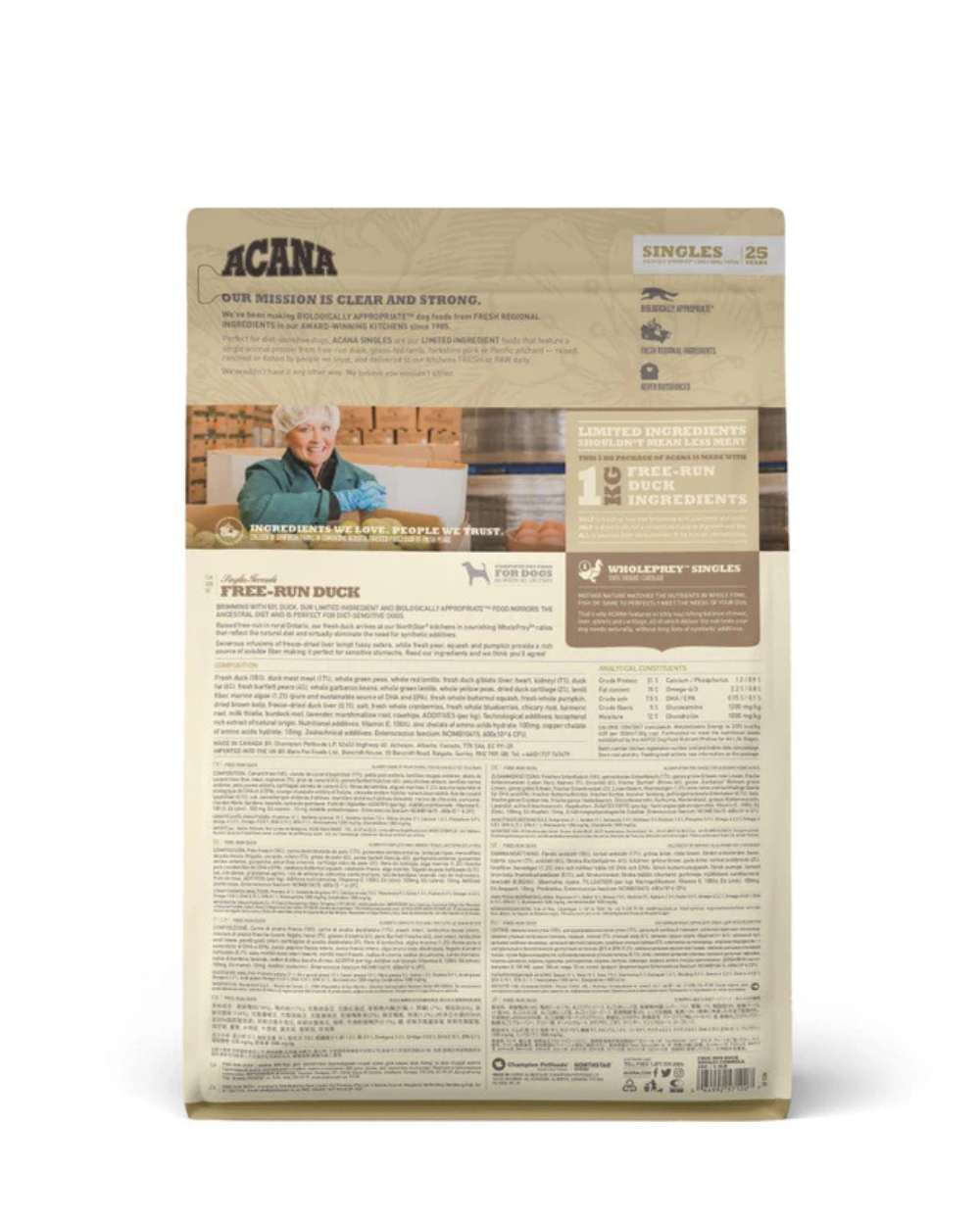 Acana Free Run Duck Dog Dry Food (All Breeds)