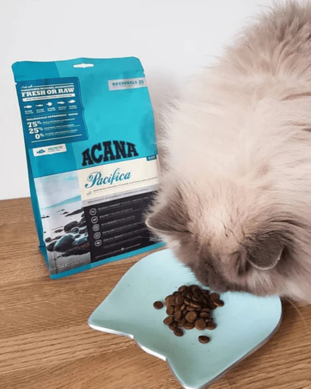 Acana Pacifica Cat Dry Food â€“ Grain-Free, High-Protein, Wild-Caught Fish Formula for Adult Cats, Sensitive Stomach & Healthy Skin