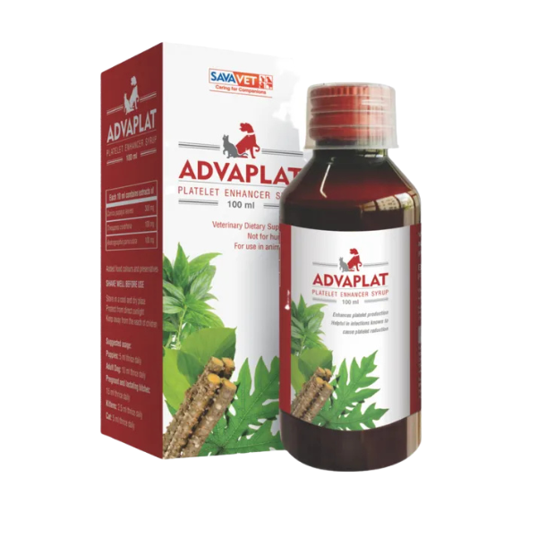 Savavet Advaplat Platelet Enhancer Syrup 200ml â€“ Supports Platelet Count, Immunity & Blood Health in Pets