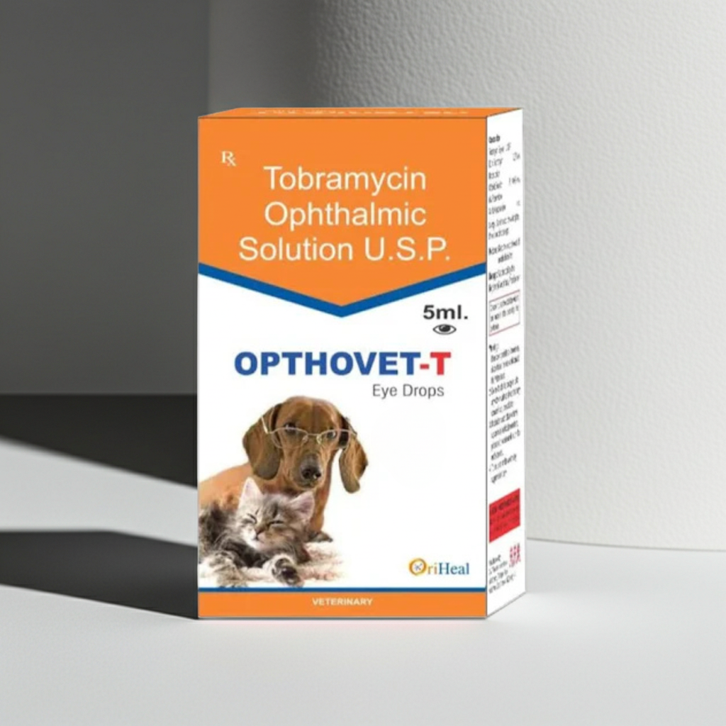 Oriheal Opthovet T Eye Drops for Dogs & Cats | Pet Eye Hygiene & Care Product