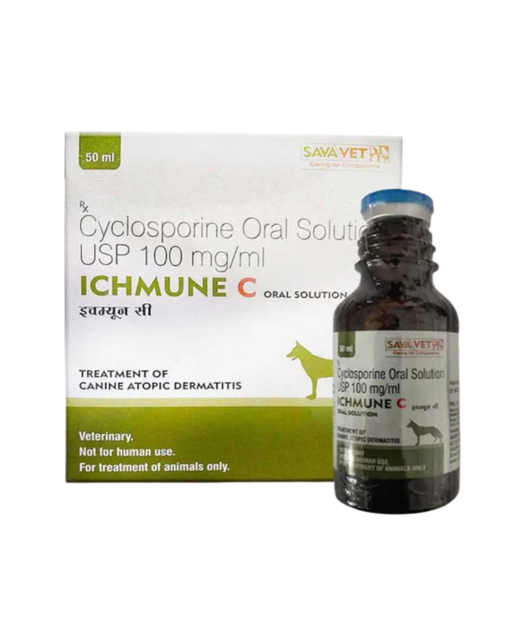 Savavet Ichmune C (Cyclosporine) Oral Solution for Dogs & Cats â€“ Immune Support & Anti-Inflammatory Supplement for Pets