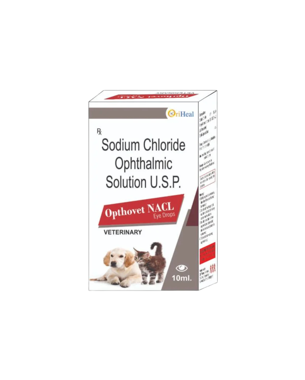 Oriheal Opthovet Nacl Eye Drops for Dogs & Cats | Sterile Eye Care Solution for Daily Eye Hygiene
