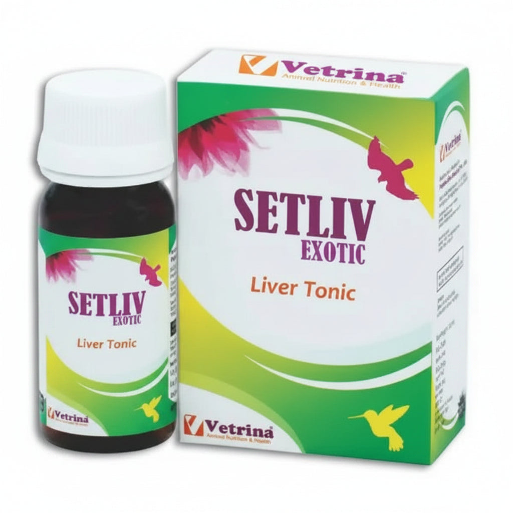 Vetrina Setliv Exotic Drop for Birds 30ml | Avian Liver Supplement for Liver Support
