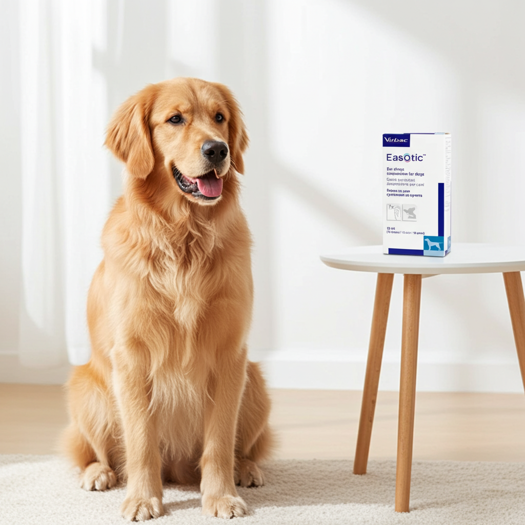 Virbac Easotic 10ml Ear Drops for Dogs â€“ Treatment for Otitis Externa, Anti-Inflammatory, Antifungal & Antibacterial Ear Medication