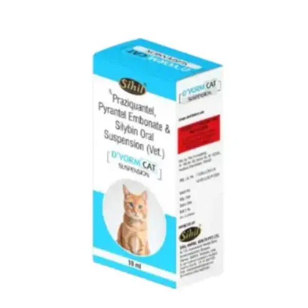 Sihil D’Vorm Cat Suspension 10ml for Cats | Deworming Oral Suspension
