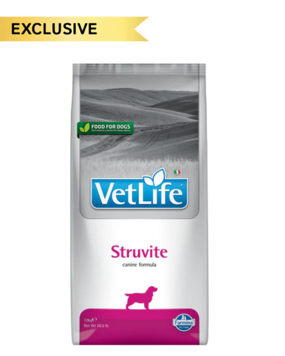 Farmina Vet Life Natural Diet Struvite Management Dry Dog Food â€“ Veterinary Diet for All Breed Adult Dogs, 2kg â€“ Urinary Health Support
