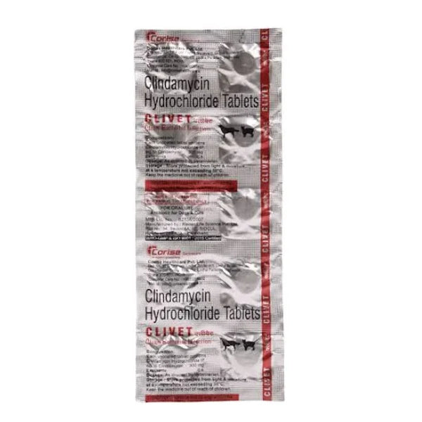 Corise Clivet Clindamycin Tablets for Dogs & Cats (10 Tablets)