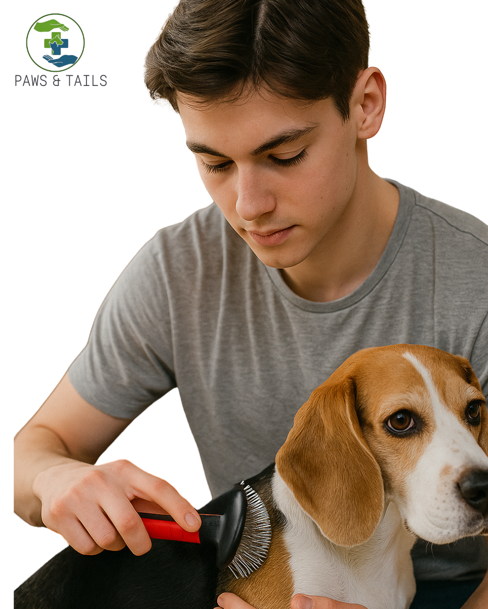 Double-Sided Pin Comb for Pets â€“ Detangling & Grooming Tool for Dogs & Cats | Removes Mats, Tangles & Loose Fur | Gentle Stainless Steel Pet Comb