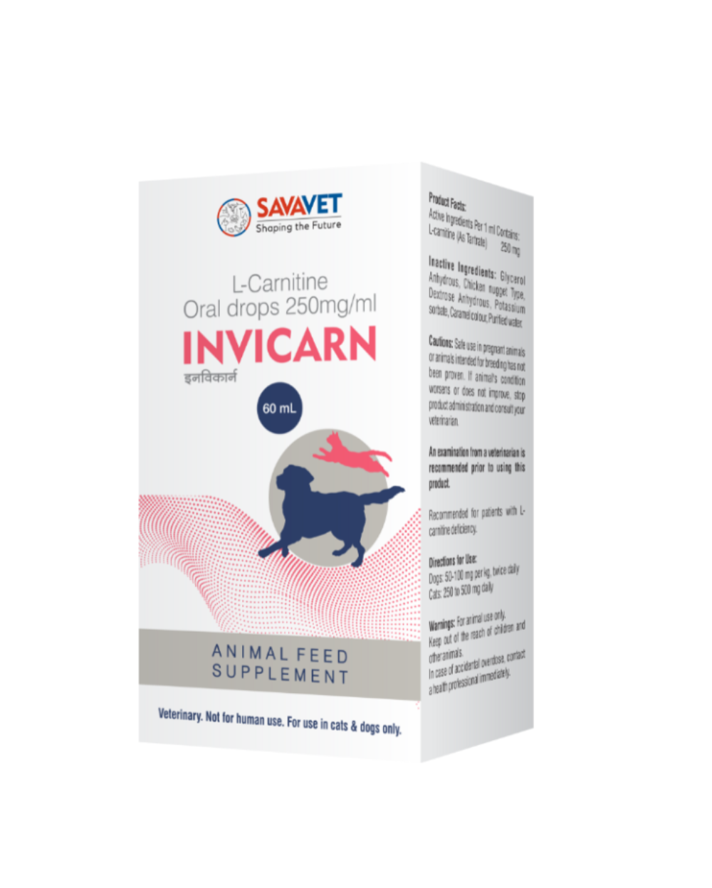 Savavet Invicarn L-Carnitine Supplement for Dogs & Cats â€“ Boost Energy, Weight Management & Heart Health