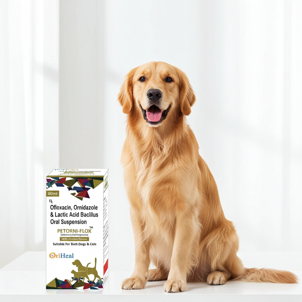 Oriheal Petorni Flox Oral Suspension for Dogs and Cats â€“ 60ml Pet Health Support Formula