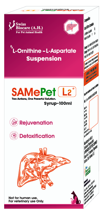 Swiss Biocare SAMePet Lâ‚‚ Syrup 100ml â€“ Liver Detox Supplement for Dogs & Cats