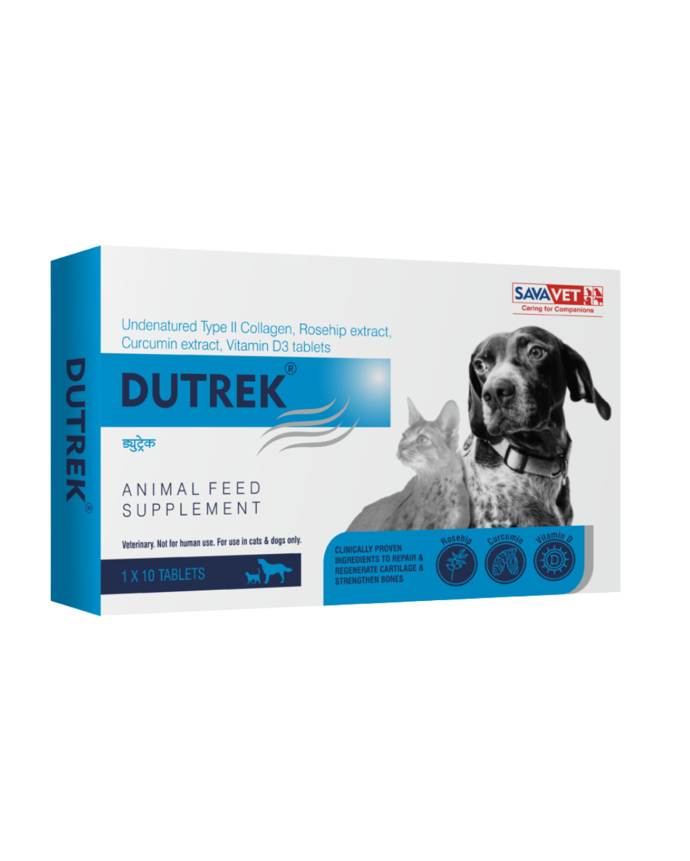 Savavet Dutrek Tablets for Dogs & Cats â€“ Joint Supplement for Hip & Joint Care, Cartilage Support & Mobility