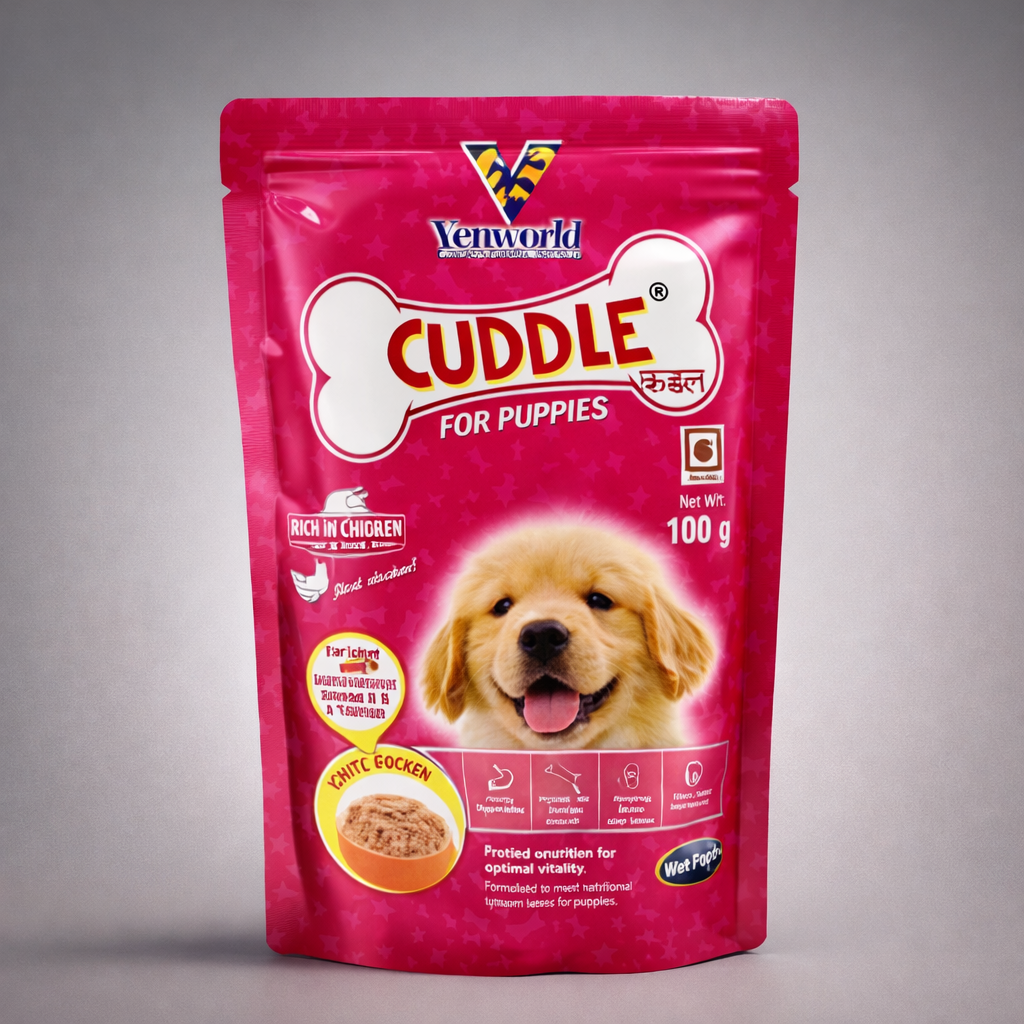 Venkys Cuddle Puppy Wet Food | Easy Digestible Complete Nutrition for Puppies | High Protein for Strong Bones, Joints & Muscles