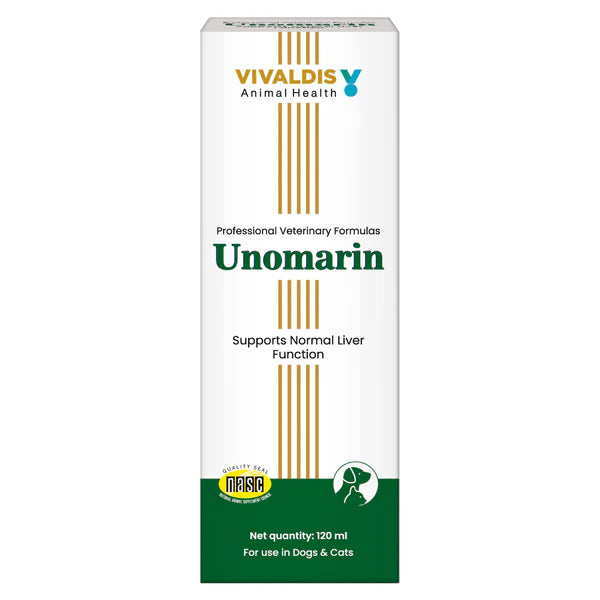 Vivaldis Unomarin  Advanced Liver Support Supplement for Dogs & Cats | High-Strength Silymarin Formula