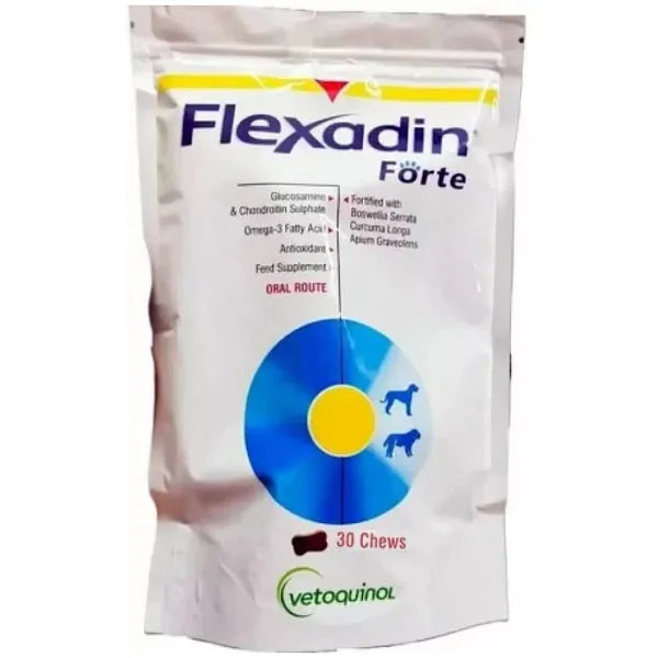 Vetoquinol Flexadin Forte Joint Support Tablets for Dogs â€“ Advanced Mobility & Cartilage Health Supplement