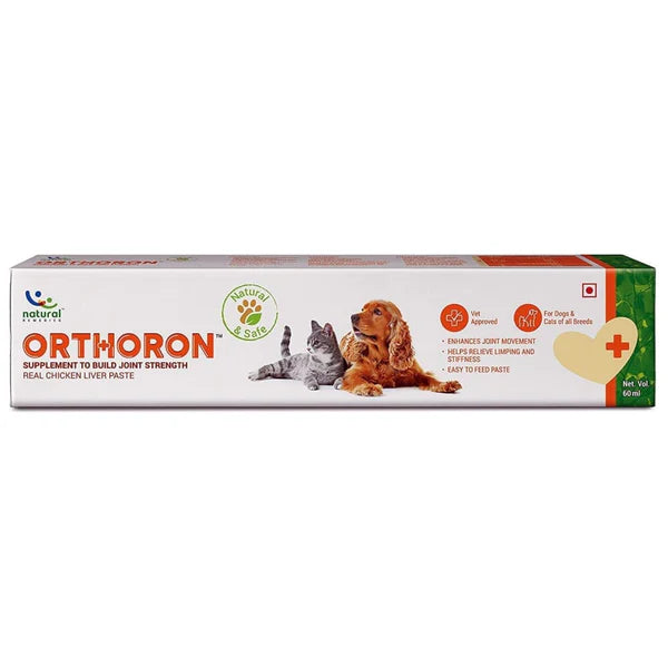 Natural Remedies Orthoron Joint Supplement Paste for Dogs & Cats â€“ Hip and Joint Support, Mobility Booster, Glucosamine Alternative, Fast-Acting Pain Relief