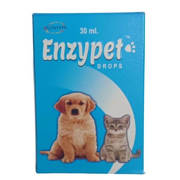 Assurem Enzypet Pro Drops 30ml â€“ Anti-Flatulence & Carminative Supplement for Improved Digestion & Immunity in Pets