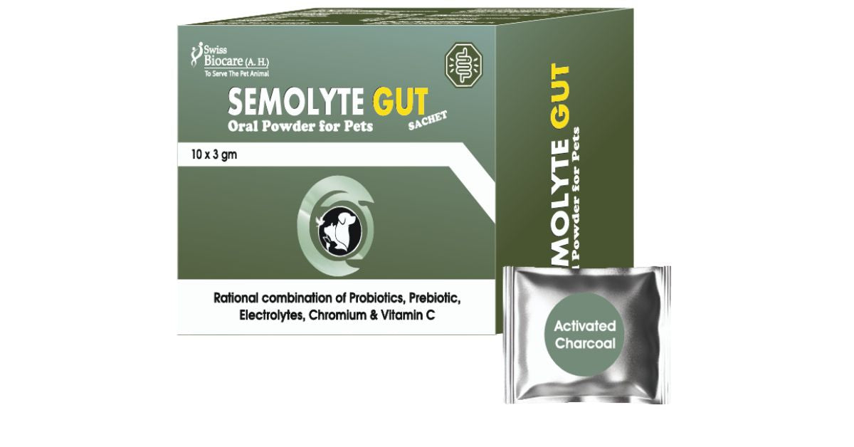 Swiss Biocare Semolyte Gut Oral Powder Digestive Recovery in Dogs & Cats