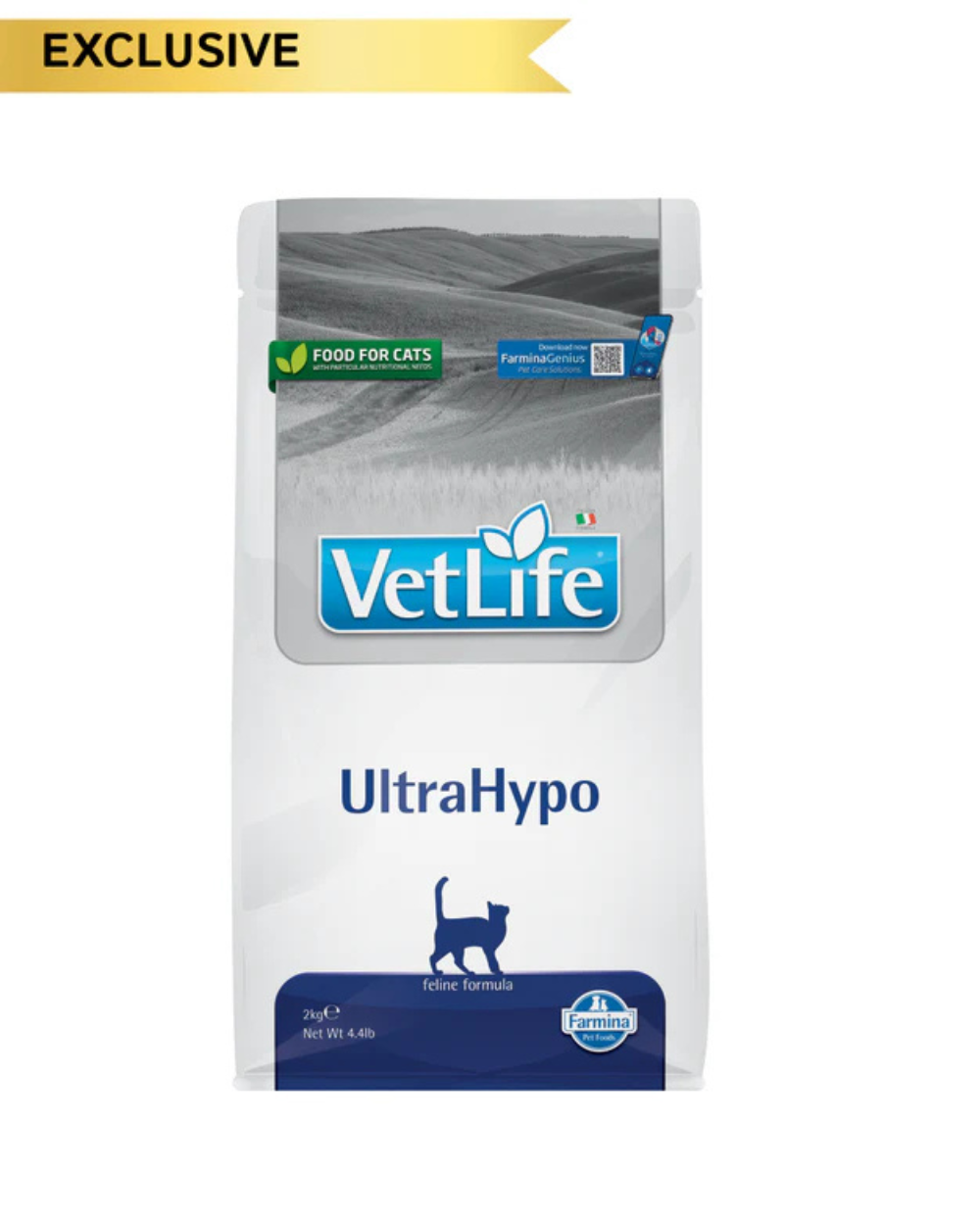Farmina Vet Life UltraHypo Feline Formula Cat Dry Food â€“ Hypoallergenic Veterinary Prescription Diet 2kg