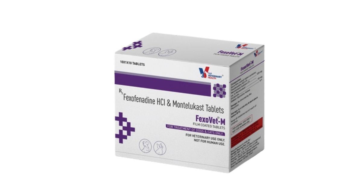 Drools FexoVet-M Tablet â€“ Allergy Relief & Respiratory Care for Dogs & Cats