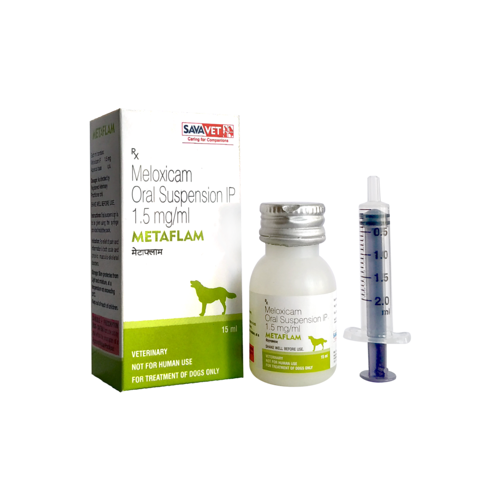 Savavet  Metaflam Meloxicam Oral Suspension for Dogs â€“ 15ml | Pain Relief, Anti-Inflammatory & Fever Reducer