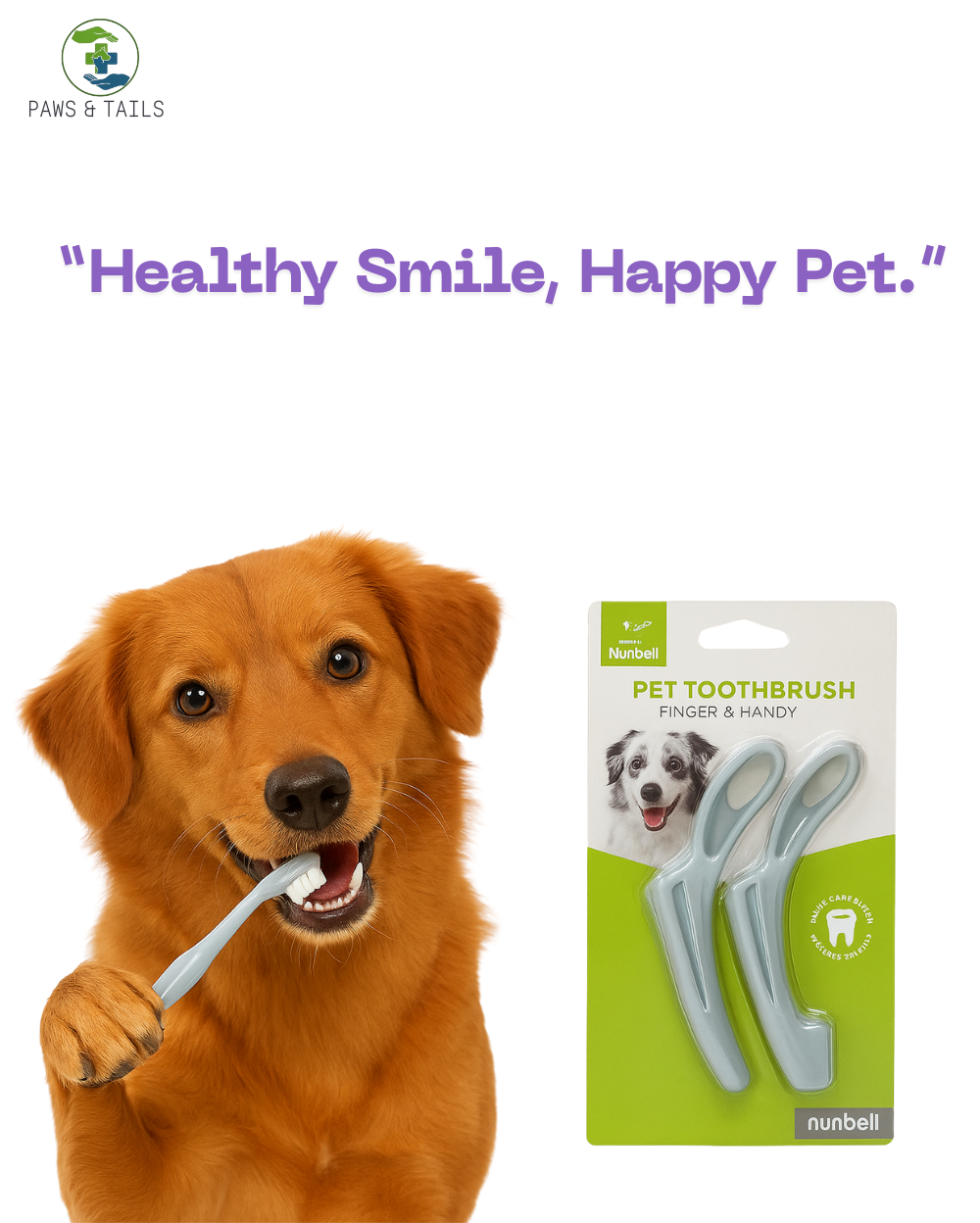 Soft Finger & Handy Toothbrush for Pet (set of 2)