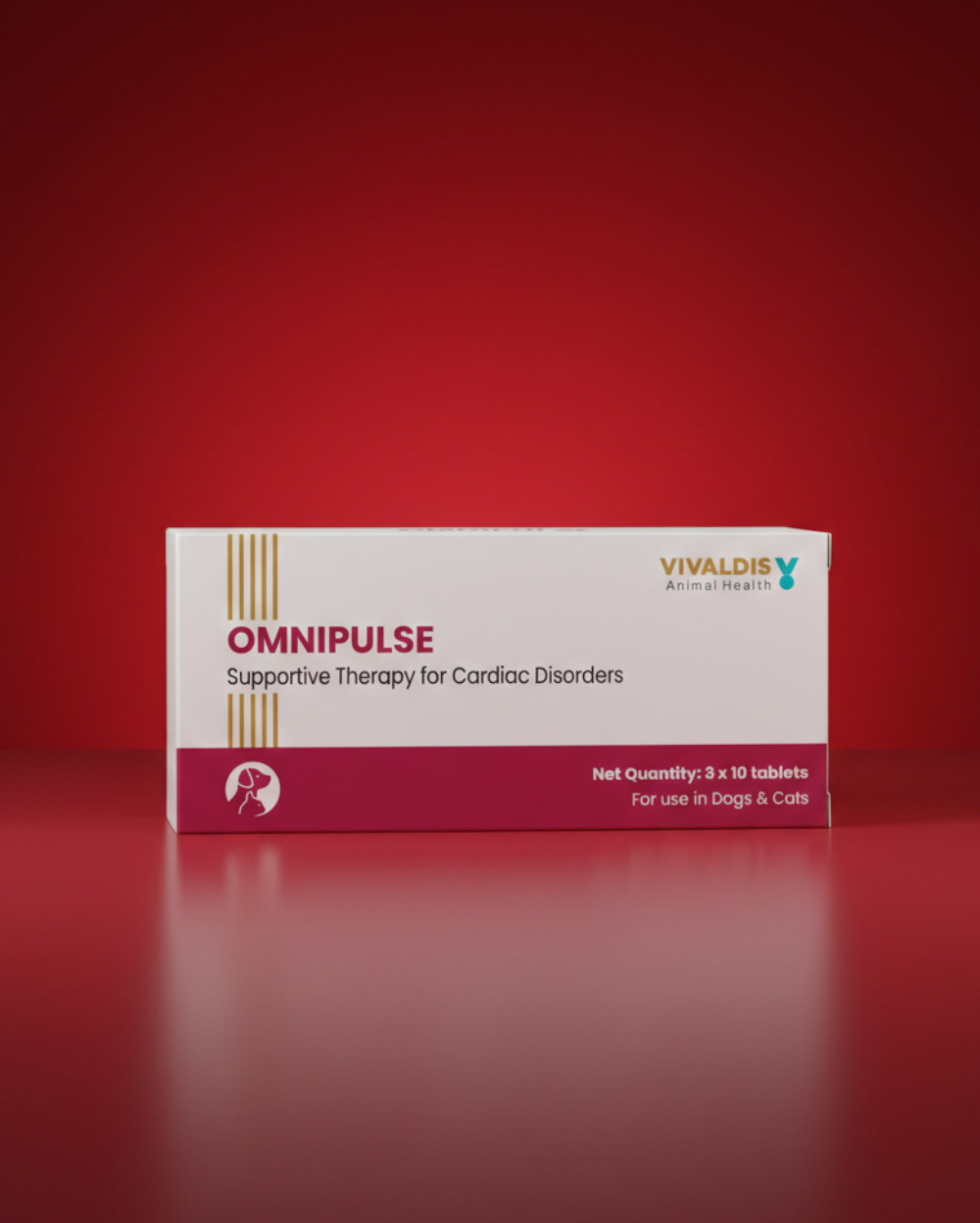Vivaldis Omnipulse Cardiac Support Tablets for Dogs & Cats - Pack of 30 Tablets