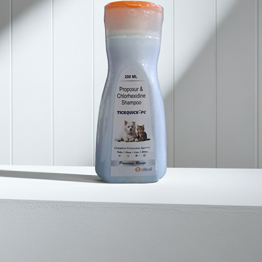 Oriheal Tick Quick PC Anti-Parasitic Shampoo â€“ Effective Tick & Flea Relief for Dogs & Cats